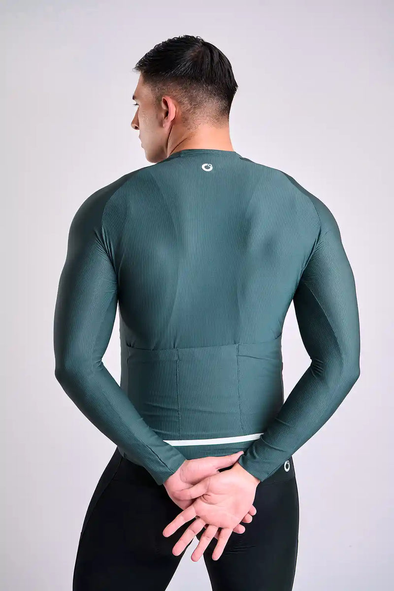 Jersey Start de ciclismo para hombre manga larga con detalles reflectivos-18