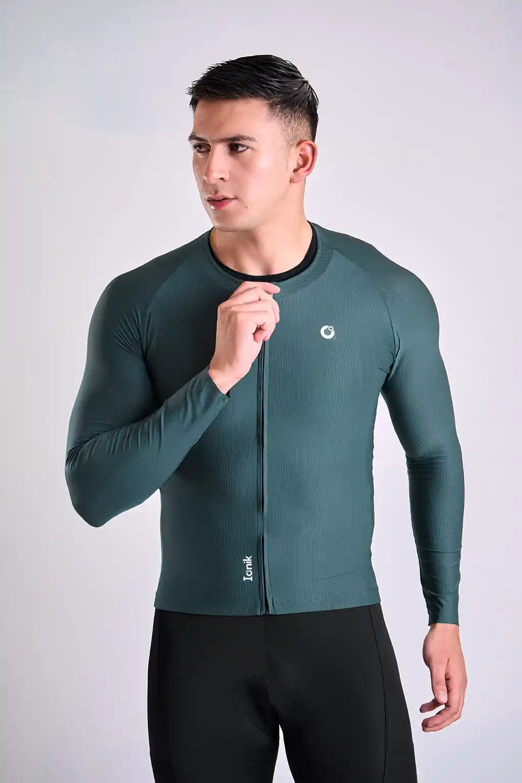 Jersey Start de ciclismo para hombre manga larga con detalles reflectivos-17