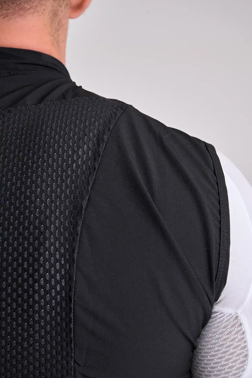 Chaleco negro Fresh Basic Holgado de ciclismo para hombre-3