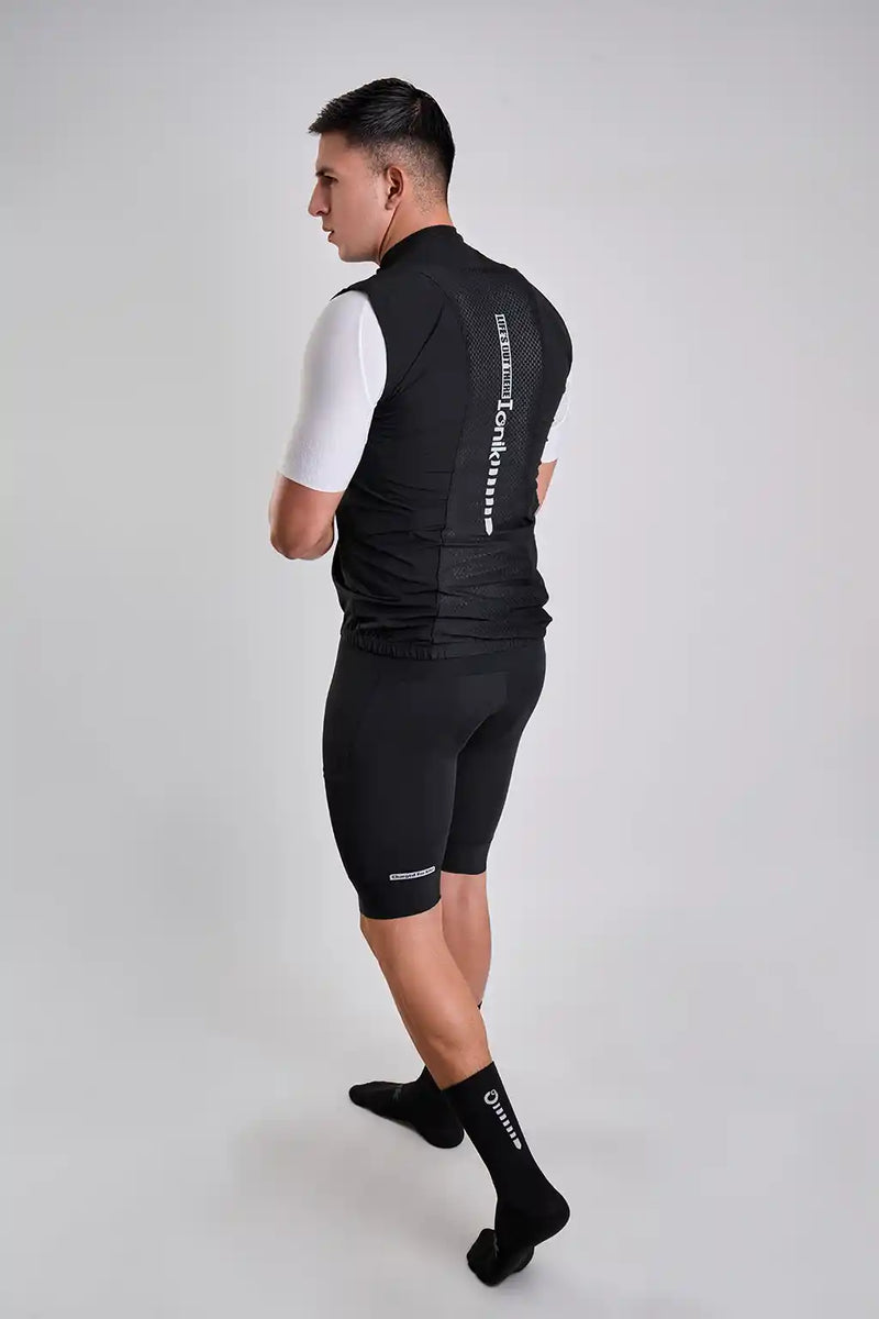 Chaleco negro Fresh Basic Holgado de ciclismo para hombre-14
