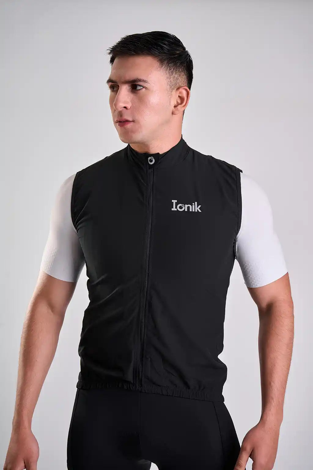 Chaleco negro Fresh Basic Holgado de ciclismo para hombre