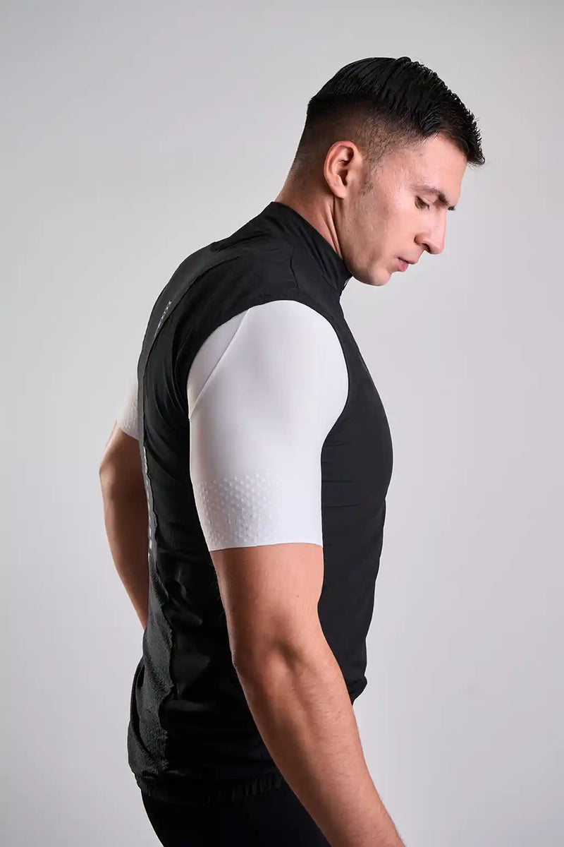 Chaleco negro Fresh Basic Holgado de ciclismo para hombre-13
