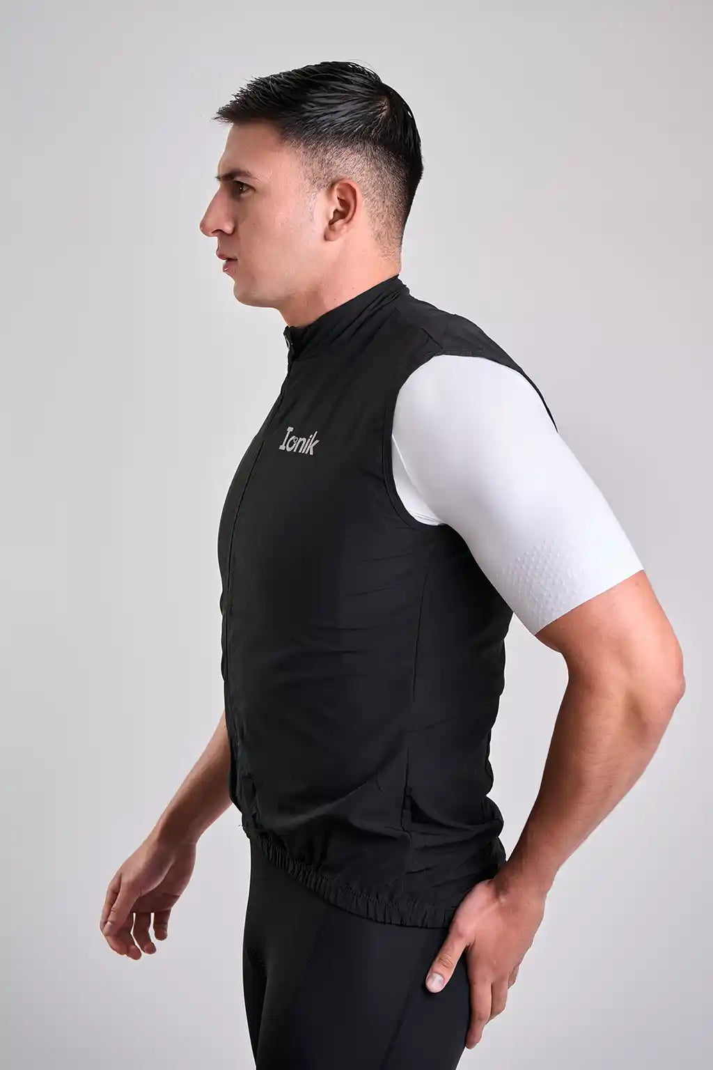 Chaleco negro Fresh Basic Holgado de ciclismo para hombre-12