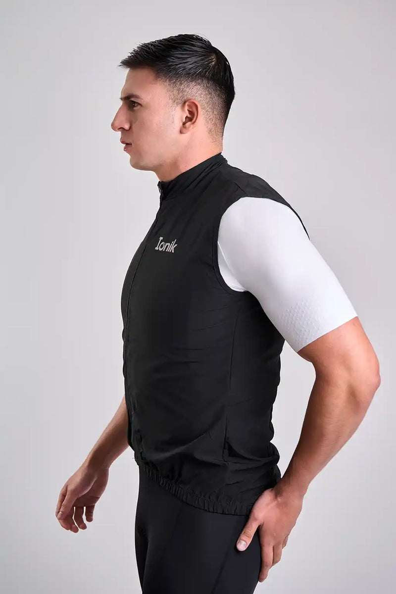 Chaleco negro Fresh Basic Holgado de ciclismo para hombre-12