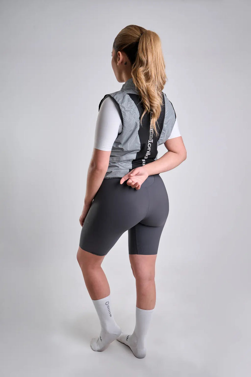 Chaleco de ciclismo UNISEX reflectivo gris-13