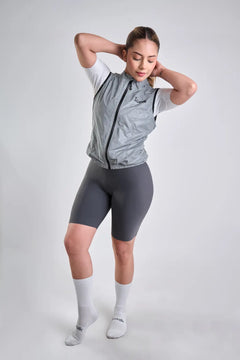 Chaleco de ciclismo UNISEX reflectivo gris-12