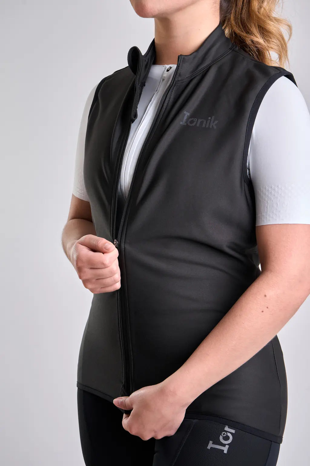 Chaleco negro térmico de ciclismo UNISEX