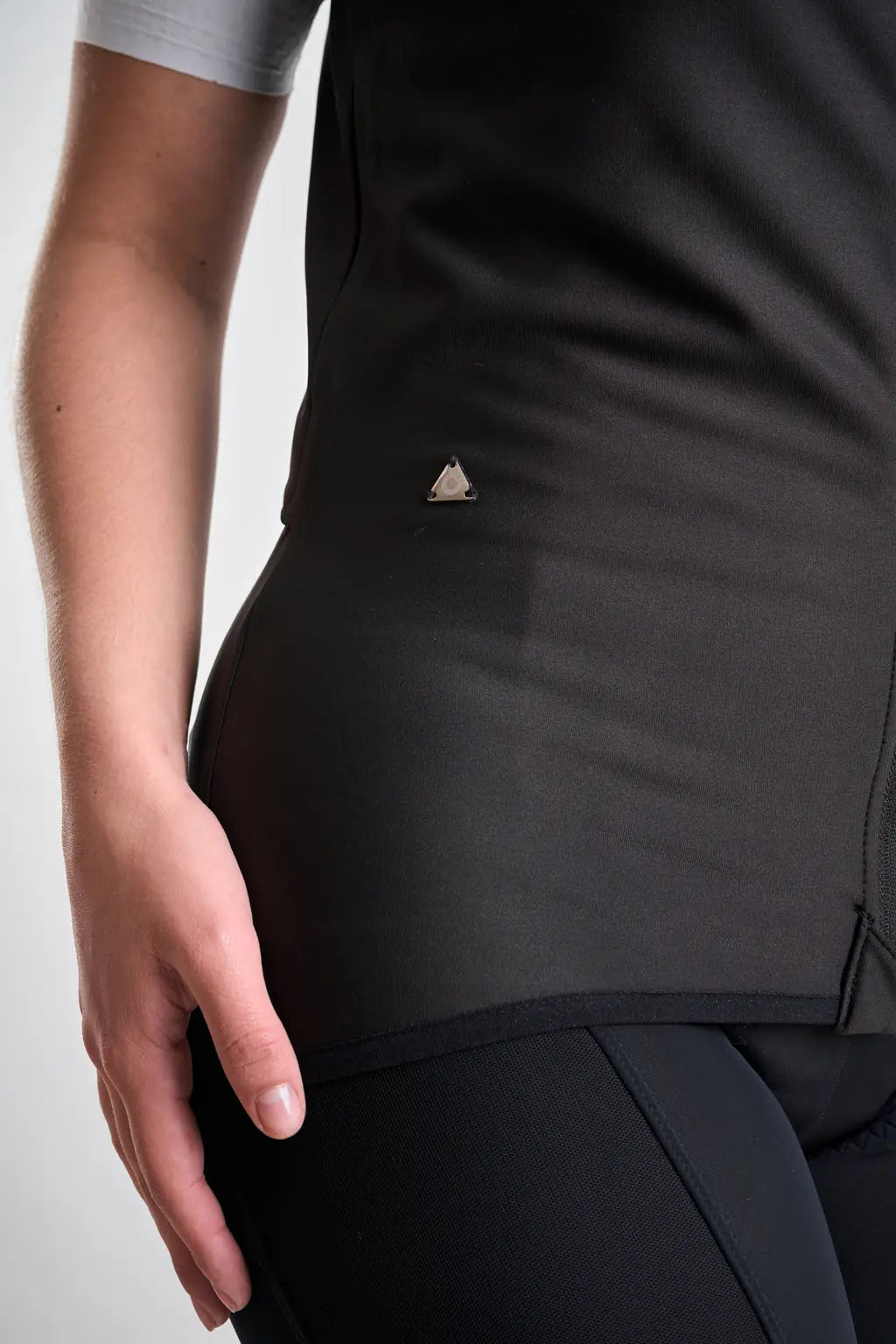 Chaleco negro térmico de ciclismo UNISEX-4