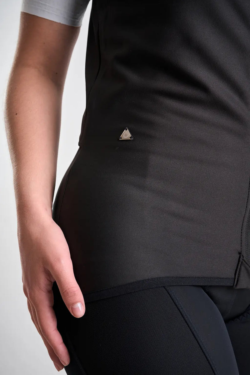 Chaleco negro térmico de ciclismo UNISEX-4