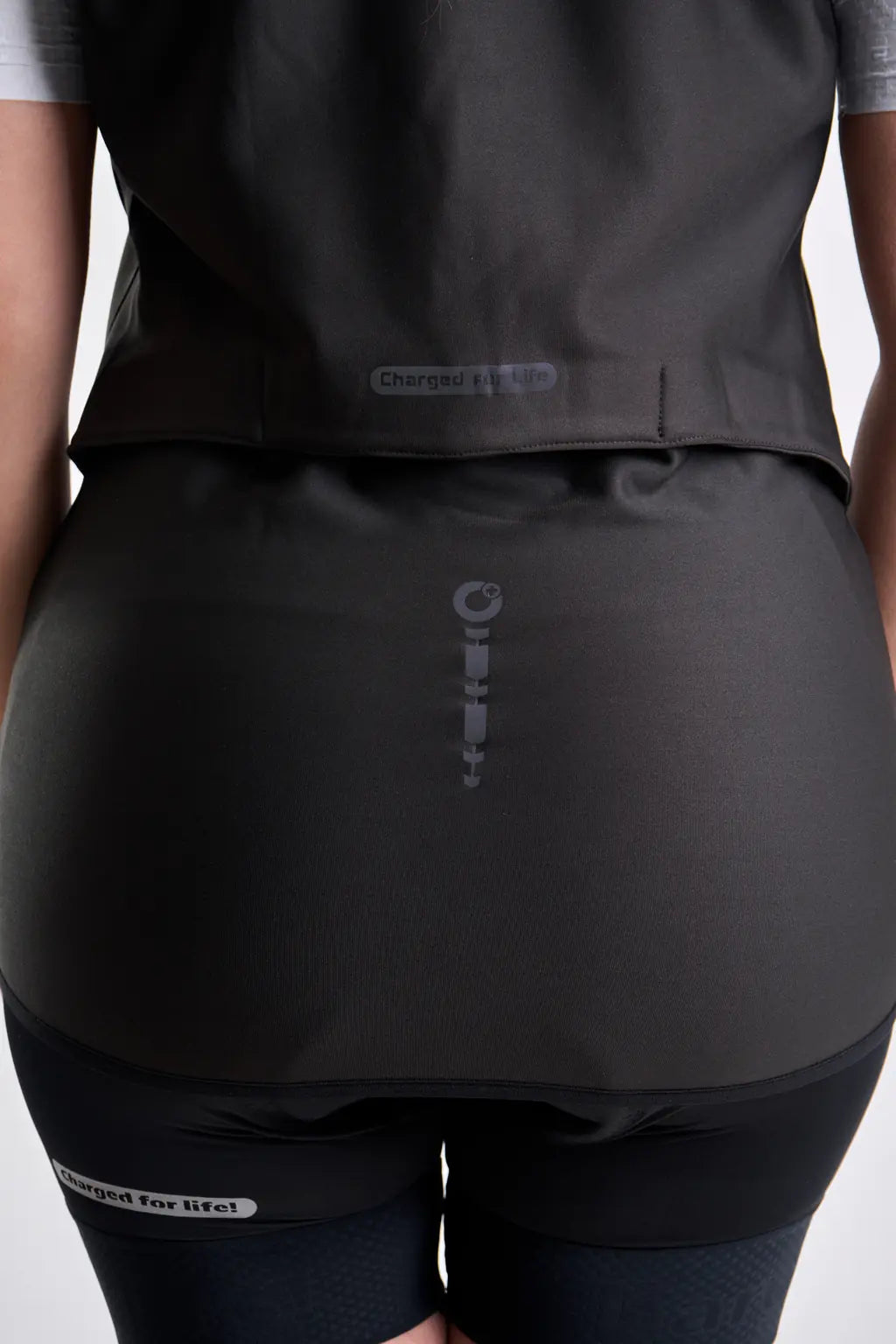 Chaleco negro térmico de ciclismo UNISEX-12