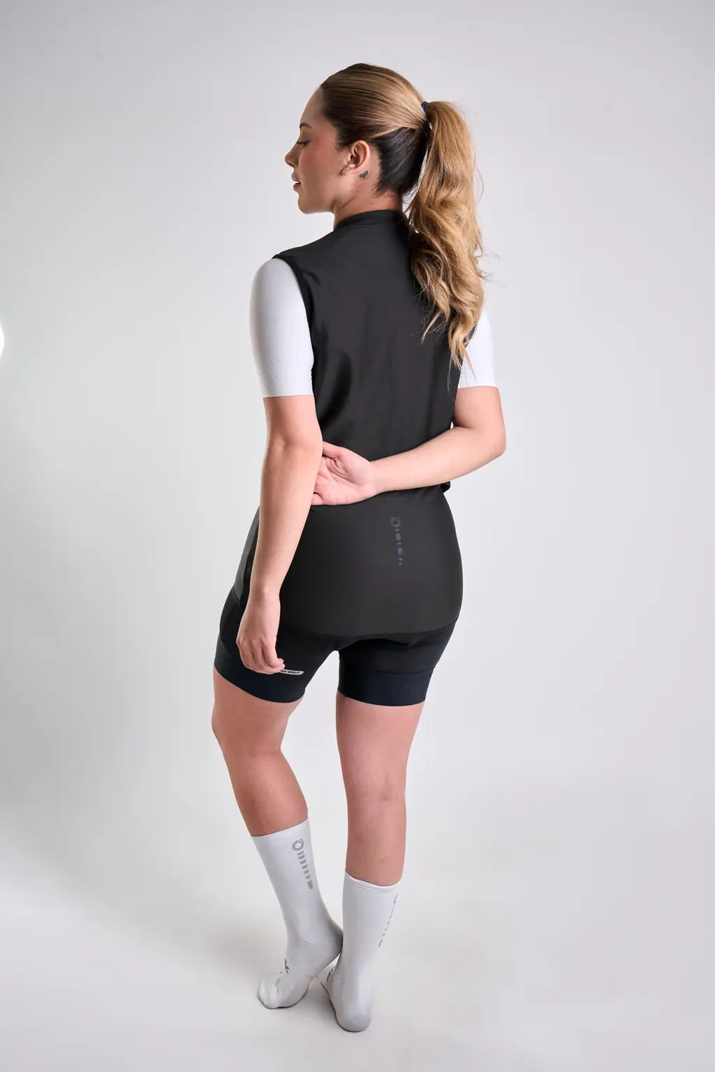 Chaleco negro térmico de ciclismo UNISEX-11