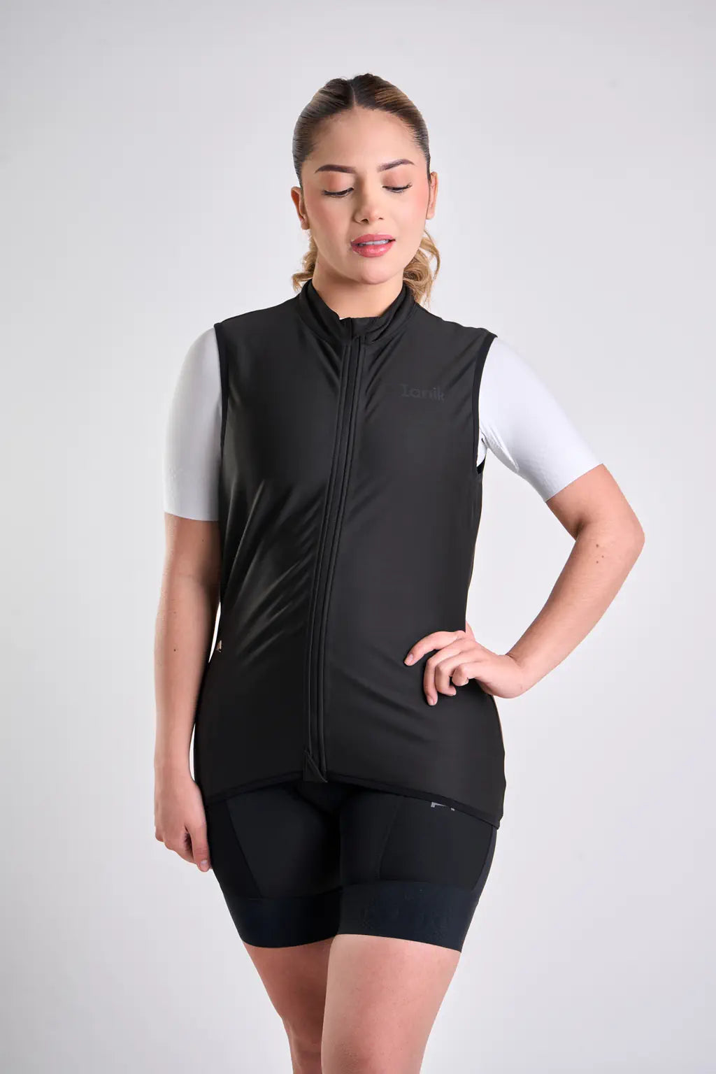 Chaleco negro térmico de ciclismo UNISEX-3