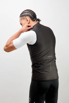 Chaleco negro térmico de ciclismo UNISEX-14