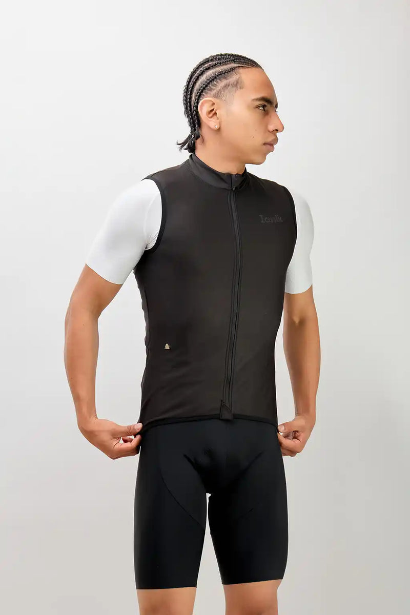 Chaleco negro térmico de ciclismo UNISEX-15