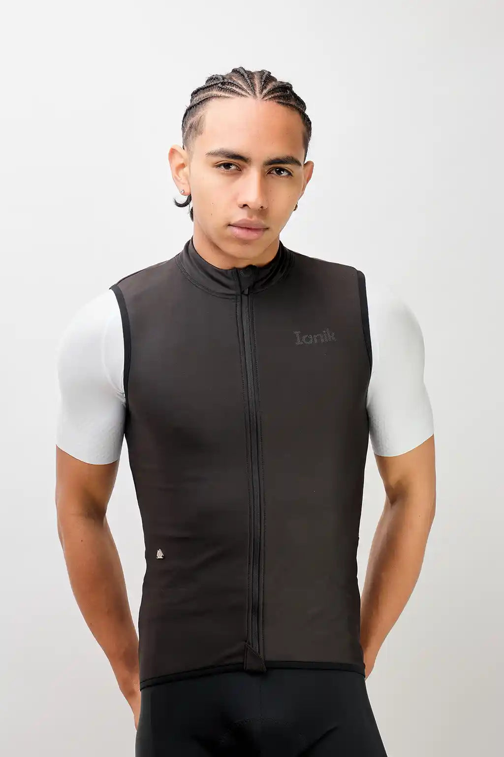 Chaleco negro térmico de ciclismo UNISEX