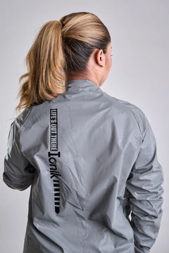 Chaqueta reflectiva de ciclismo gris UNISEX Springcool-10
