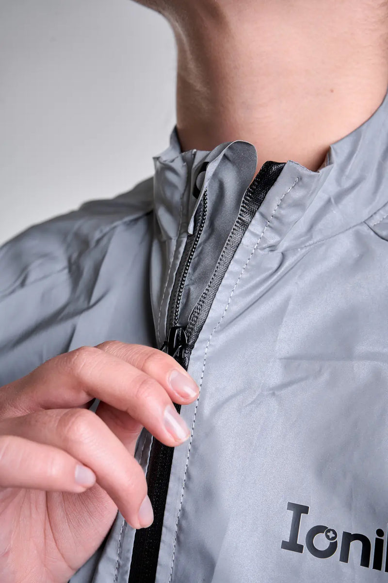 Chaqueta reflectiva de ciclismo gris UNISEX Springcool-6
