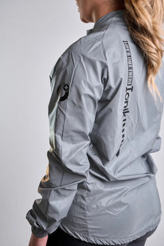 Chaqueta reflectiva de ciclismo gris UNISEX Springcool-4