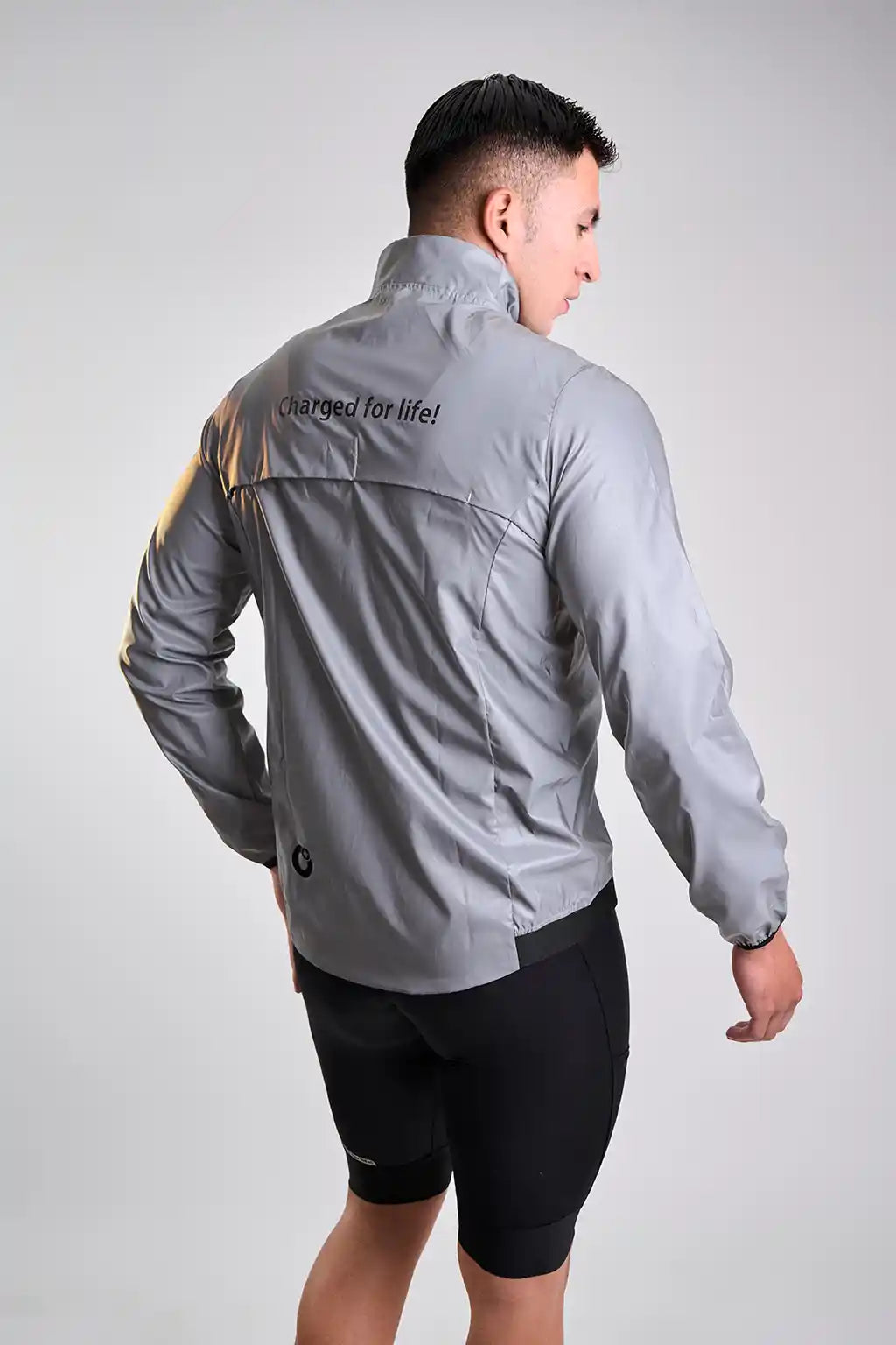 Chaqueta reflectiva de ciclismo gris UNISEX Springcool-16