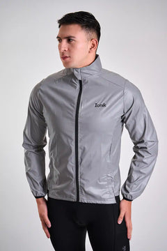 Chaqueta reflectiva de ciclismo gris UNISEX Springcool-19