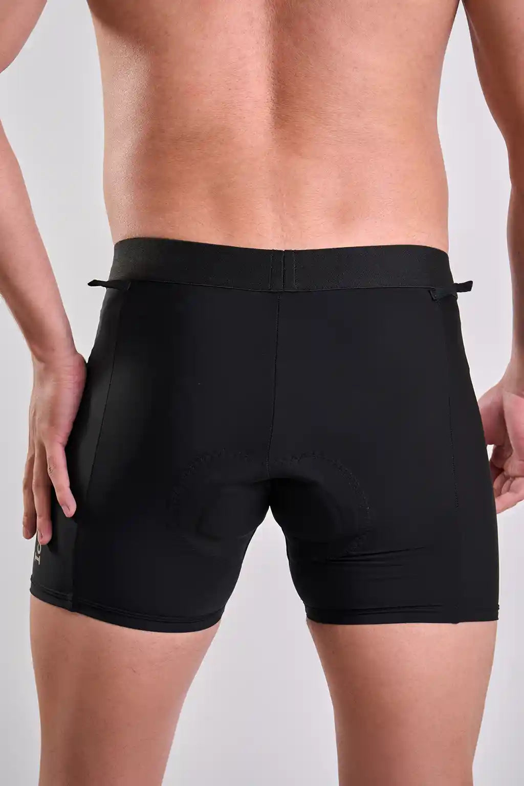 Boxer negro Enduro DH con Badana para hombre