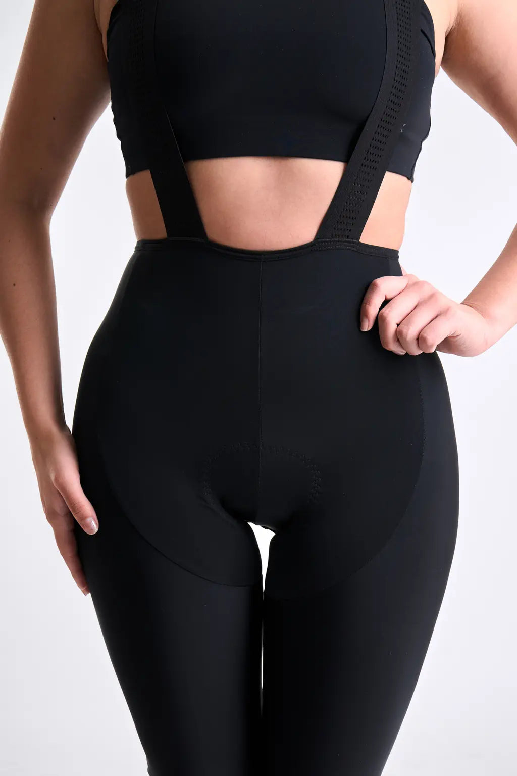 Badana Pantalón de ciclismo para mujer negro con cargadera