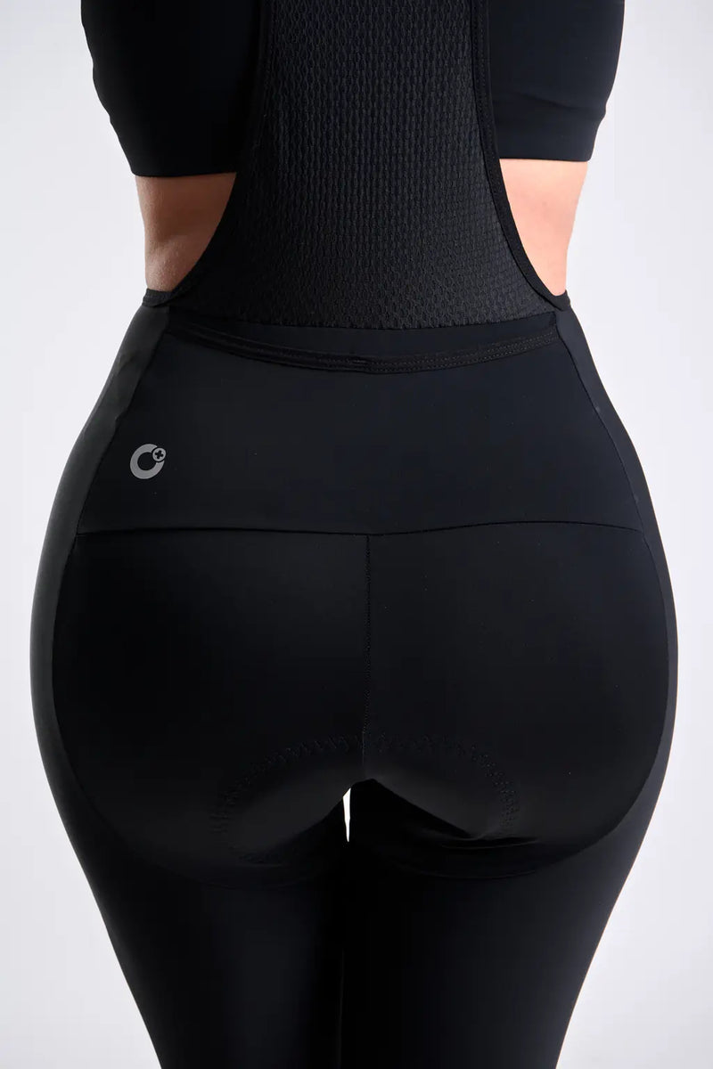 Badana Pantalón de ciclismo para mujer negro con cargadera-3