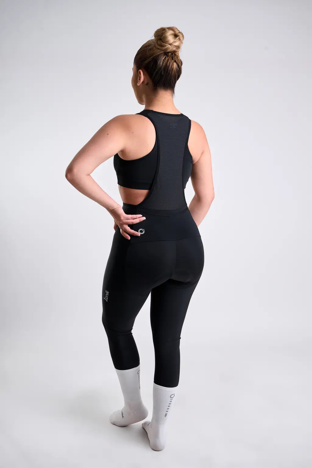 Badana Pantalón de ciclismo para mujer negro con cargadera-9