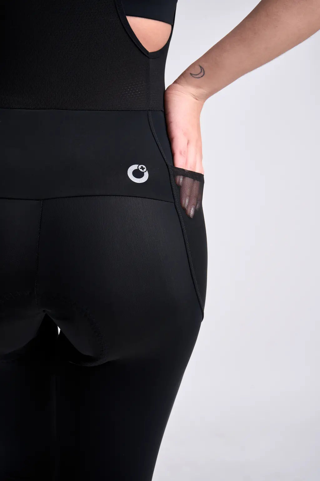 Badana Pantalón de ciclismo GRAVEL para mujer negro con cargadera-3