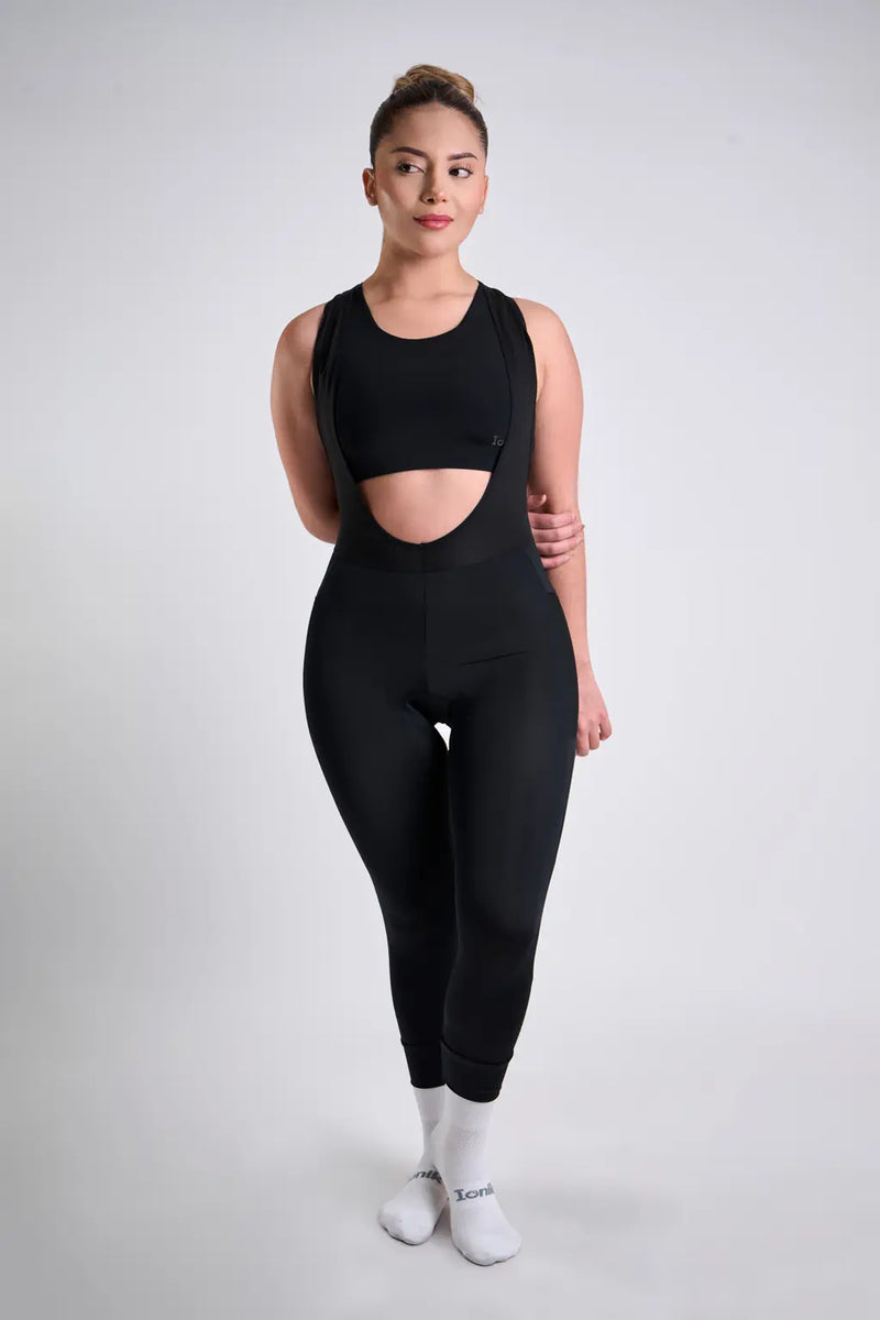 Badana Pantalón de ciclismo GRAVEL para mujer negro con cargadera-6