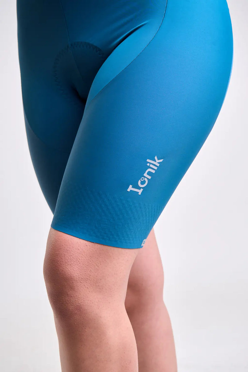 Pantaloneta Badana de Ciclismo para Mujer con Banda Siliconada y cargaderas-3