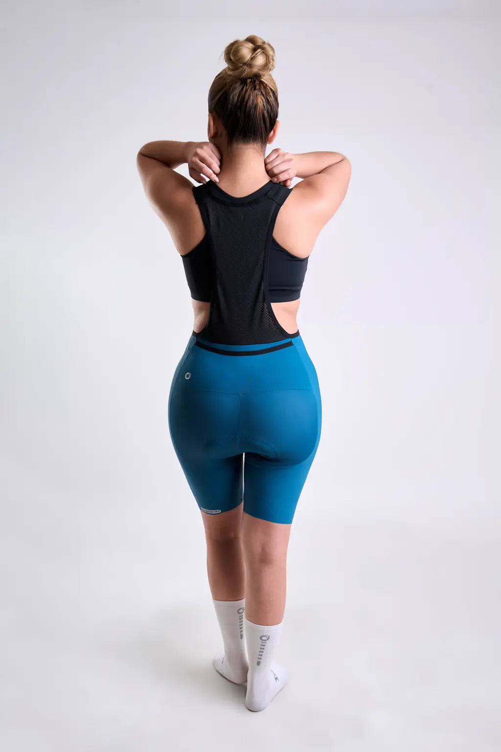Pantaloneta Badana de Ciclismo para Mujer con Banda Siliconada y cargaderas-7