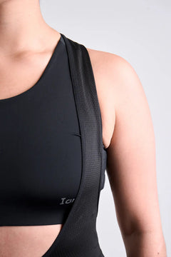 Pantaloneta Badana negra de Ciclismo para mujer Gravel-4