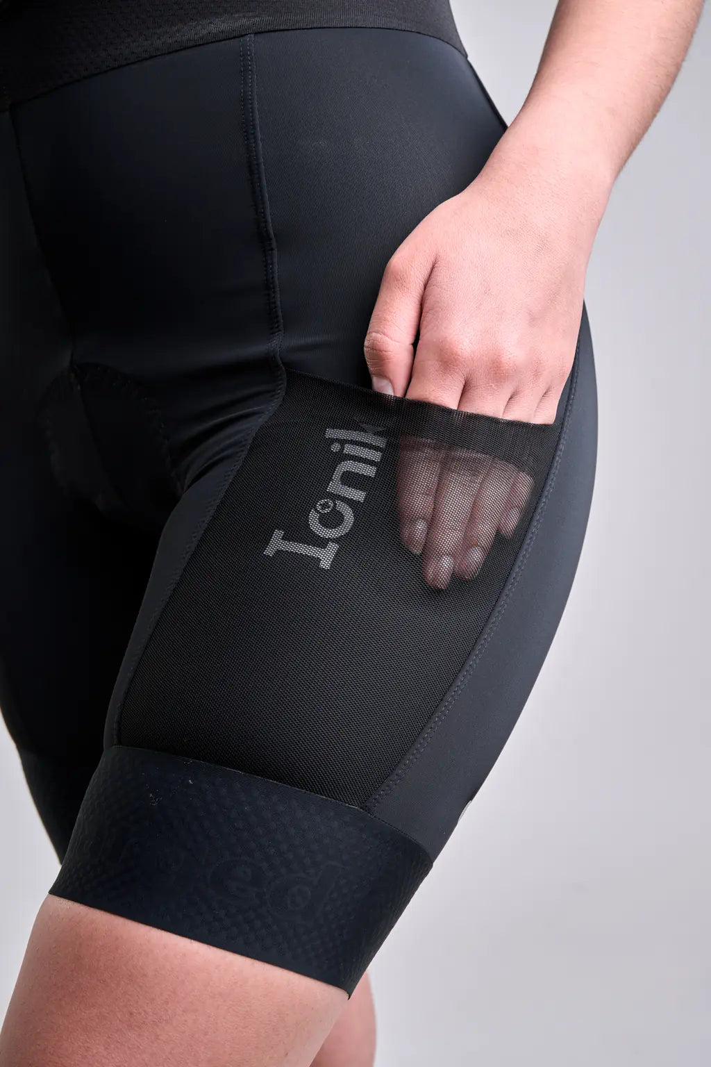 Pantaloneta Badana negra de Ciclismo para mujer Gravel