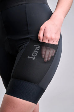 Pantaloneta Badana negra de Ciclismo para mujer Gravel-2