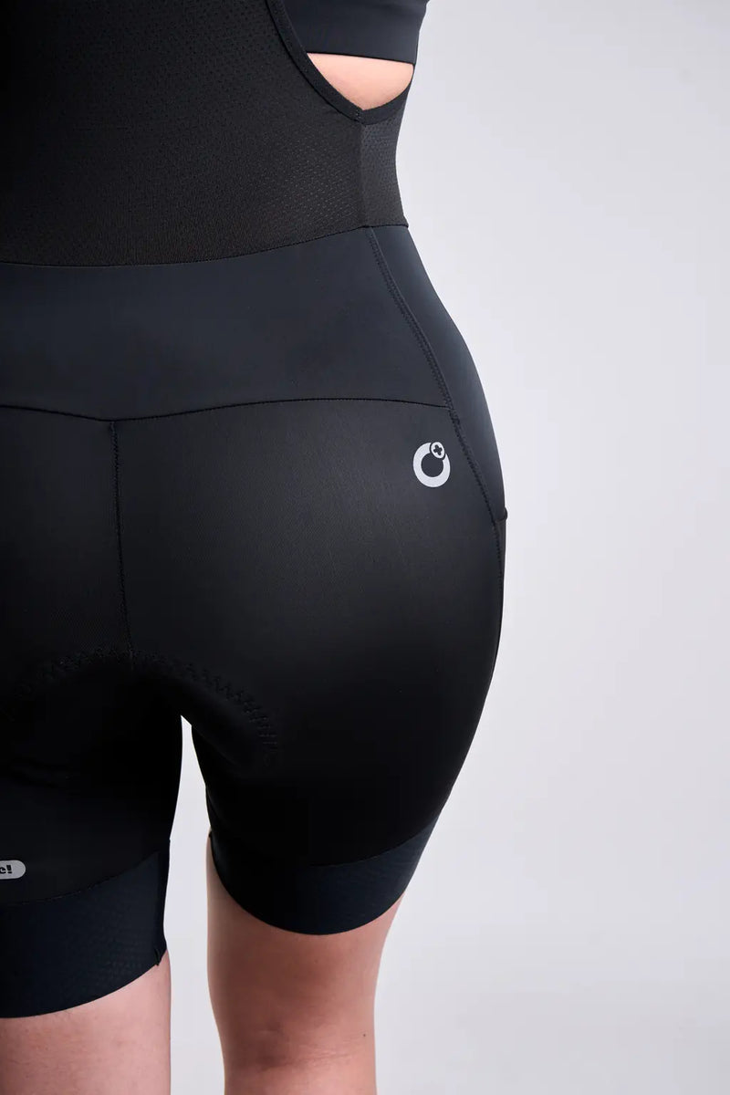 Pantaloneta Badana negra de Ciclismo para mujer Gravel-8