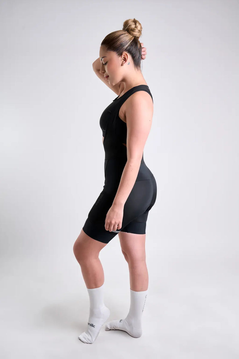 Pantaloneta Badana negra de Ciclismo para mujer Gravel-9
