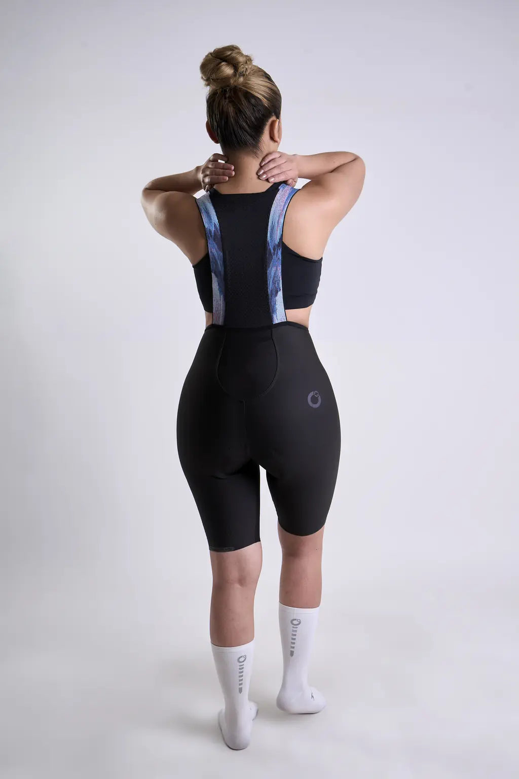 Pantaloneta Badana PRO de ciclismo para mujer con cargadera y banda siliconada-20