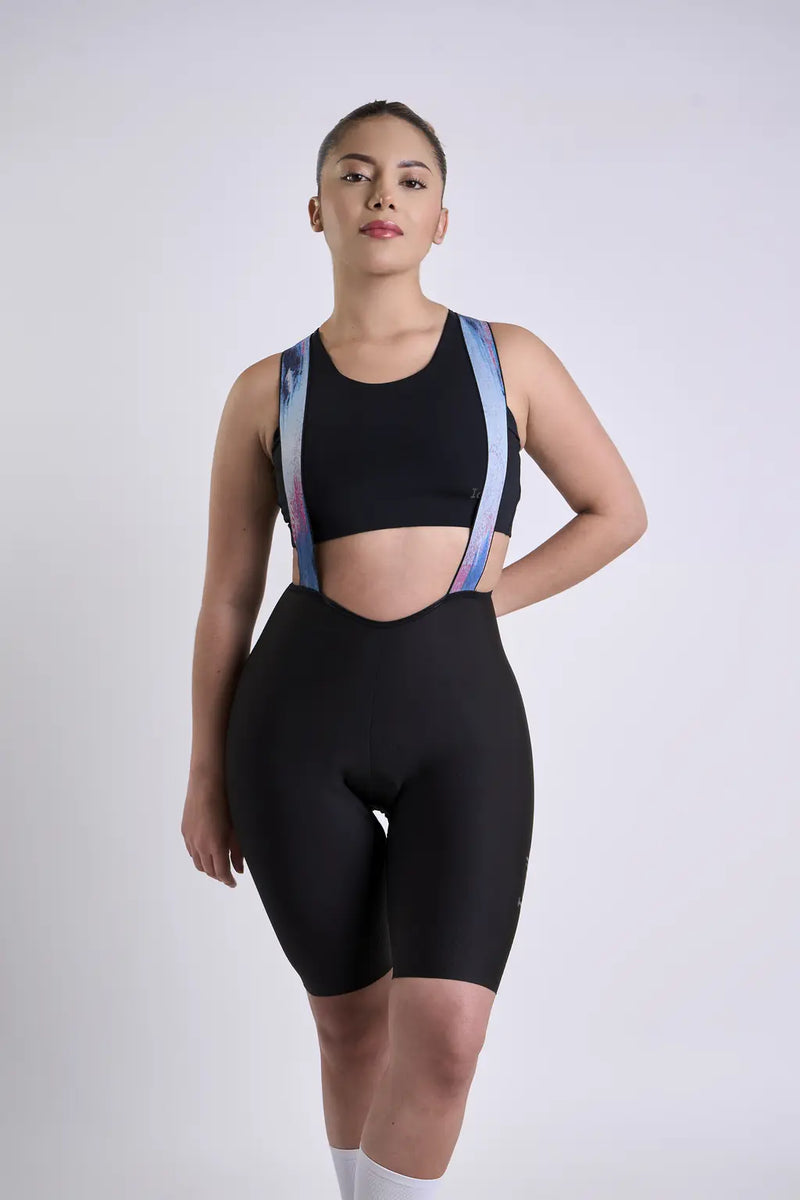 Pantaloneta Badana PRO de ciclismo para mujer con cargadera y banda siliconada-17