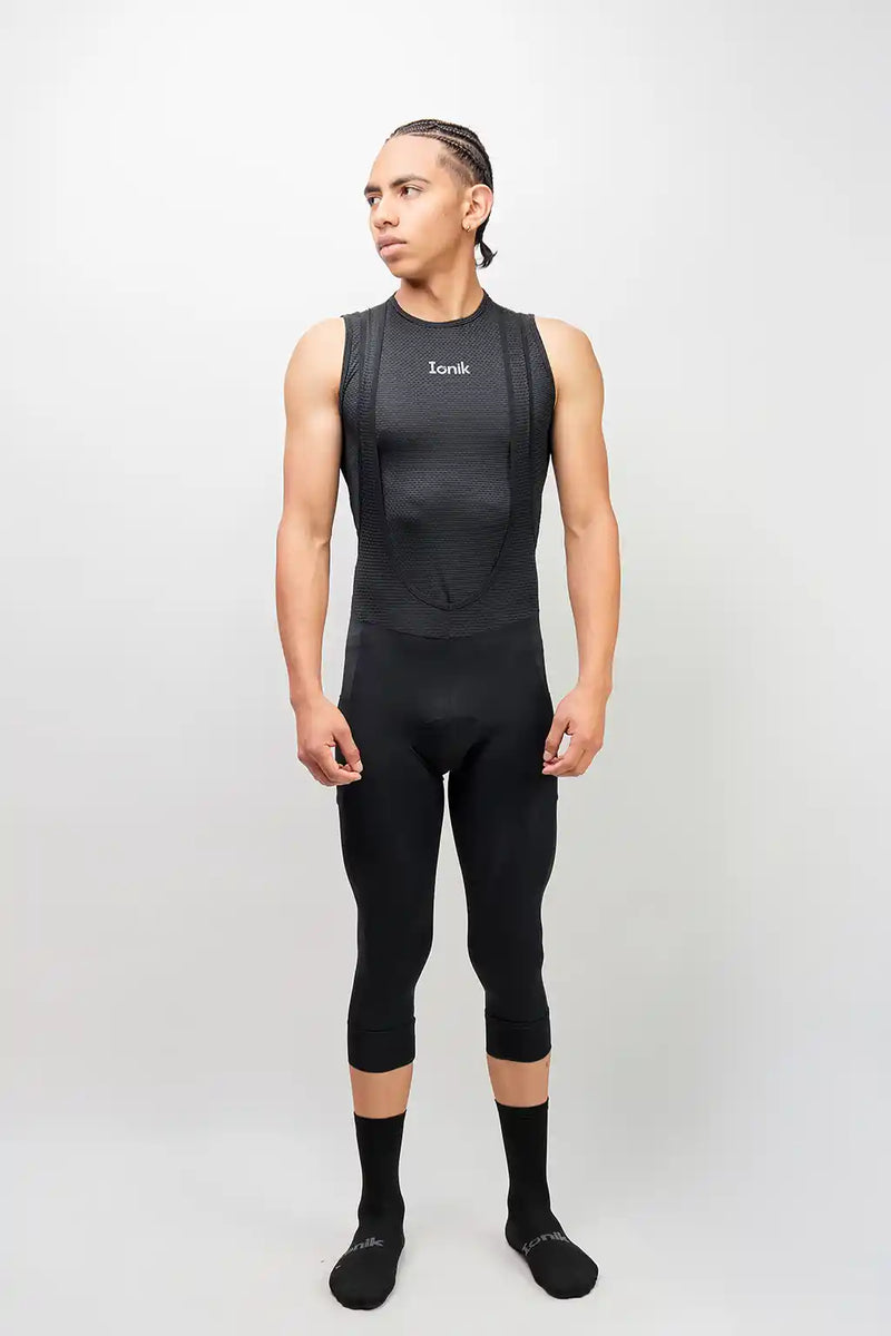 Badana Pantalón de ciclismo GRAVEL para hombre negro 3/4-12