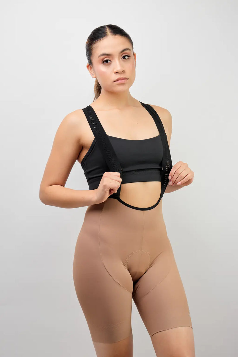 Pantaloneta Badana de Ciclismo para Mujer con Banda Siliconada y cargaderas-31