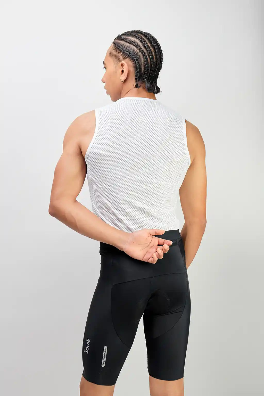 Pantaloneta Badana ONIX de ciclismo para hombre SIN cargadera con banda siliconada-8