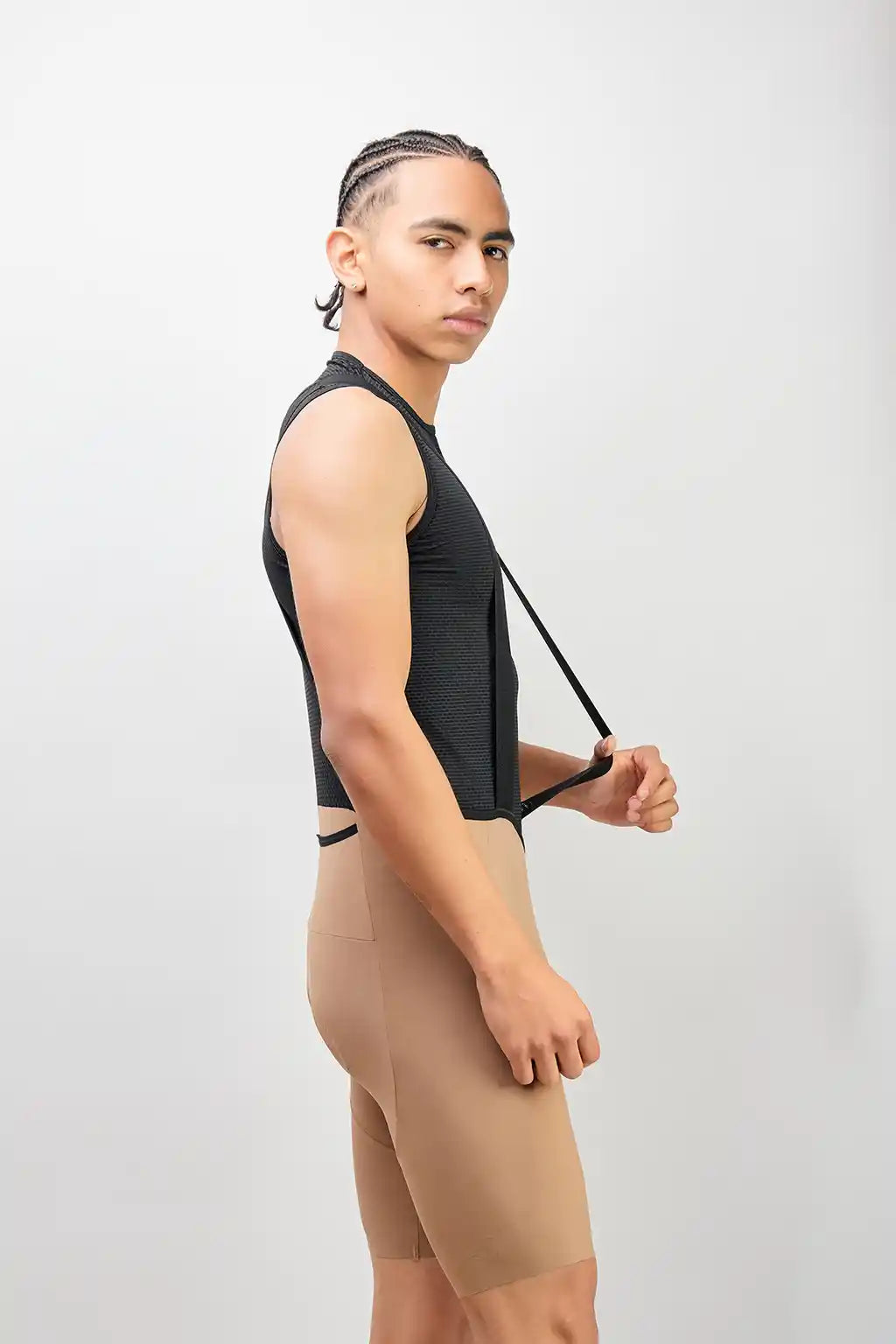 Pantaloneta Badana de Ciclismo para hombre con Banda Siliconada y cargaderas-43