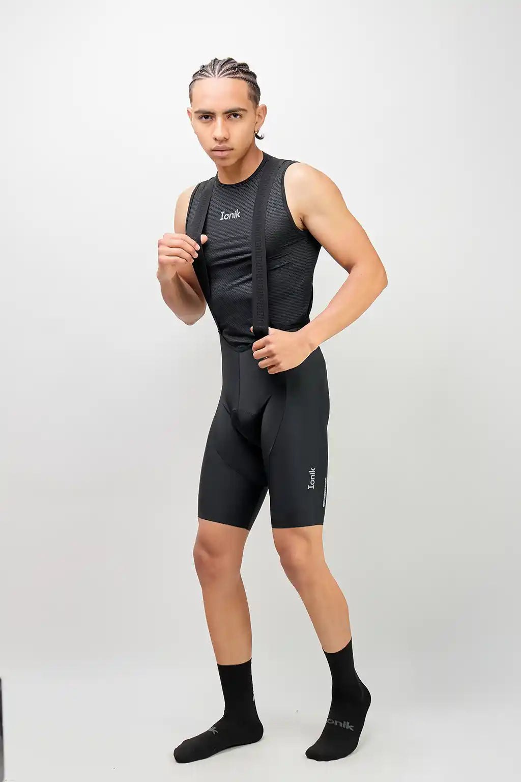 Pantaloneta Badana de Ciclismo para hombre con Banda Siliconada y cargaderas-35