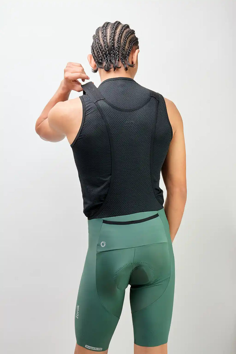 Pantaloneta Badana de Ciclismo para hombre con Banda Siliconada y cargaderas-2