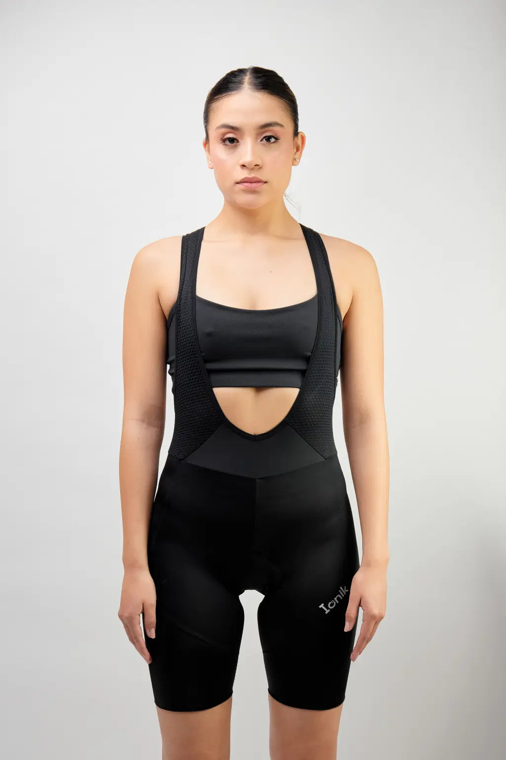 Pantaloneta Badana ONIX de ciclismo para mujer con cargadera y banda siliconada-12