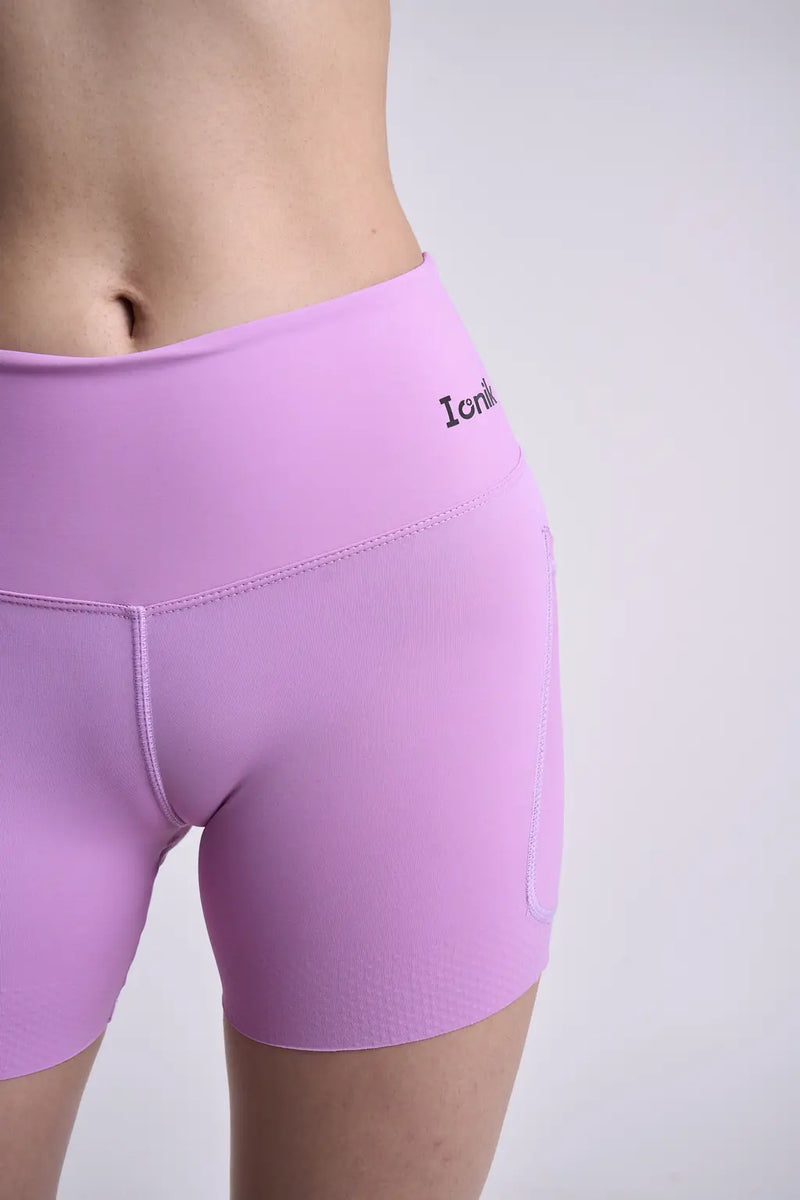 Biker Running Shorts deportivos para dama con bolsillo-23