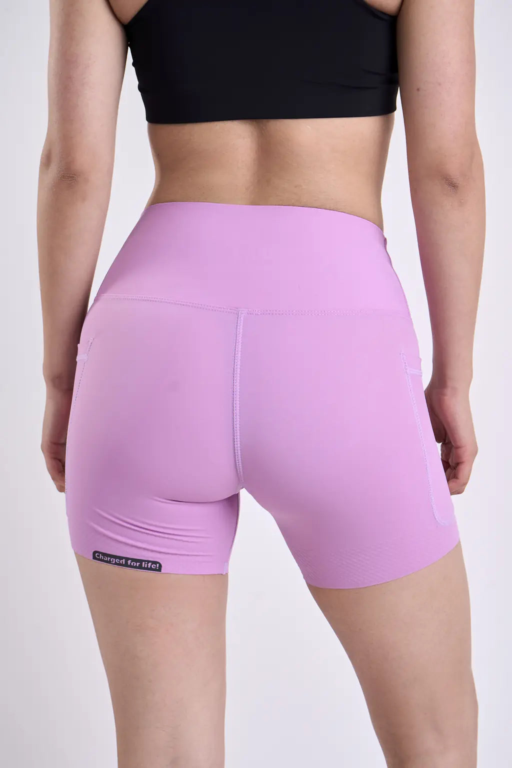 Biker Running Shorts deportivos para dama con bolsillo-25