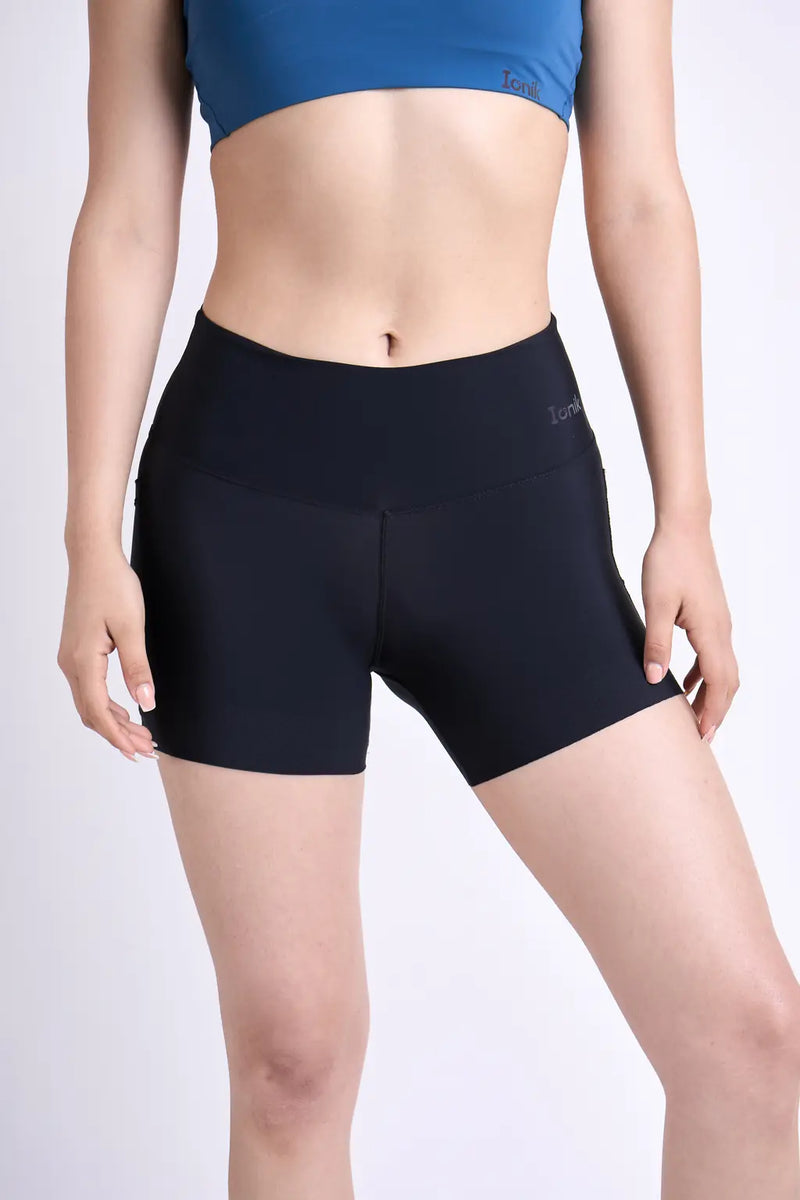 Biker Running Shorts deportivos para dama con bolsillo-13