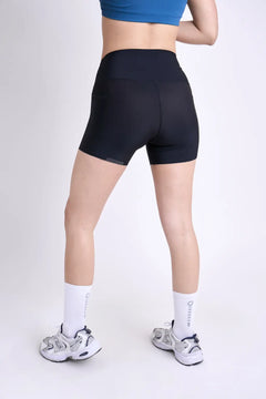 Biker Running Shorts deportivos para dama con bolsillo-16
